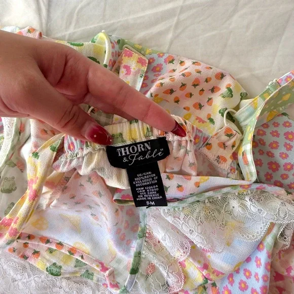 Thorn & Fable Pastel Patchwork Style Dress - Picture 10 of 10